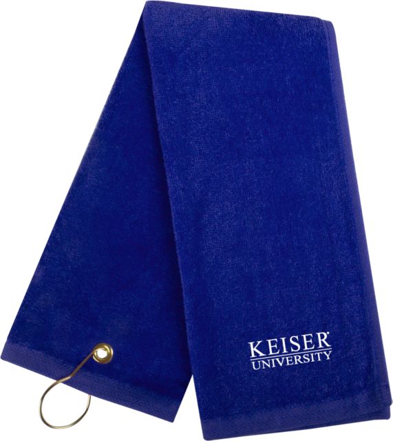 Keiser Golf Towel Keiser University Stacked - ONLINE ONLY