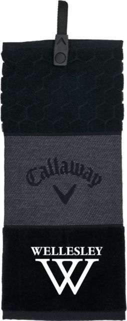 Wellesley Callaway Trifold Towel Wellesley College Primary Mark - ONLINE ONLY
