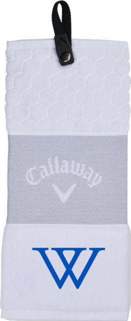 Wellesley Callaway Trifold Towel Wellesley College Monogram W - ONLINE ONLY
