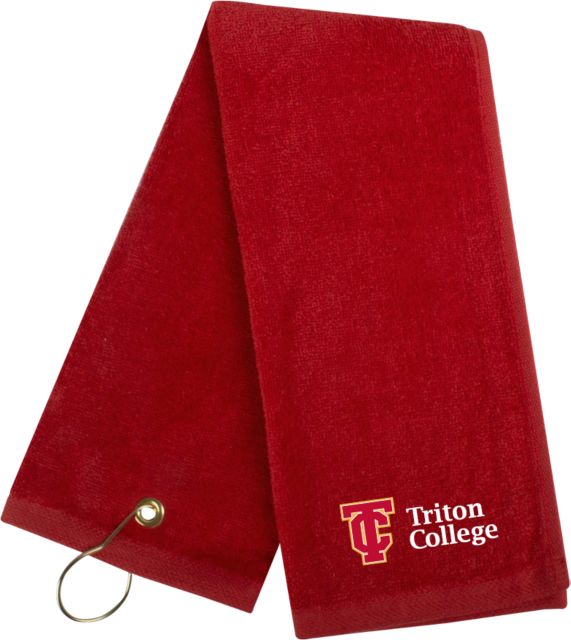 Triton Golf Towel Triton College Primary Wordmark - ONLINE ONLY