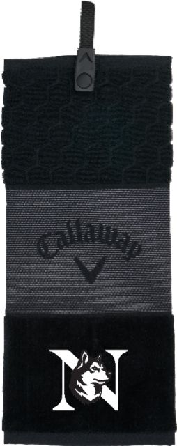 Northeastern Callaway Trifold Towel Northeastern Monogram King Husky Lock Up - ONLINE ONLY