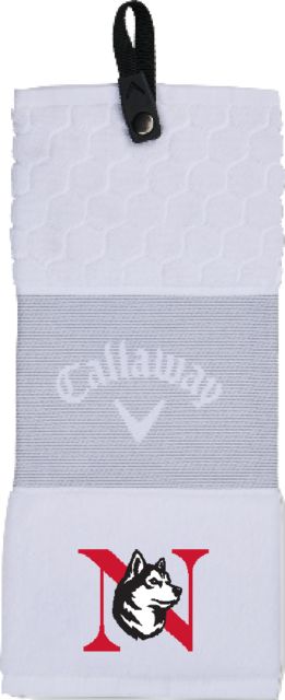 Northeastern Callaway Trifold Towel Northeastern Monogram King Husky Lock Up - ONLINE ONLY