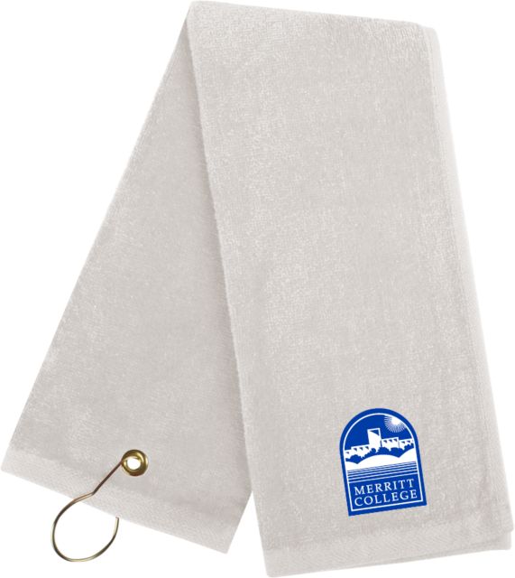 Merritt College Golf Towel Merritt College Primary Mark