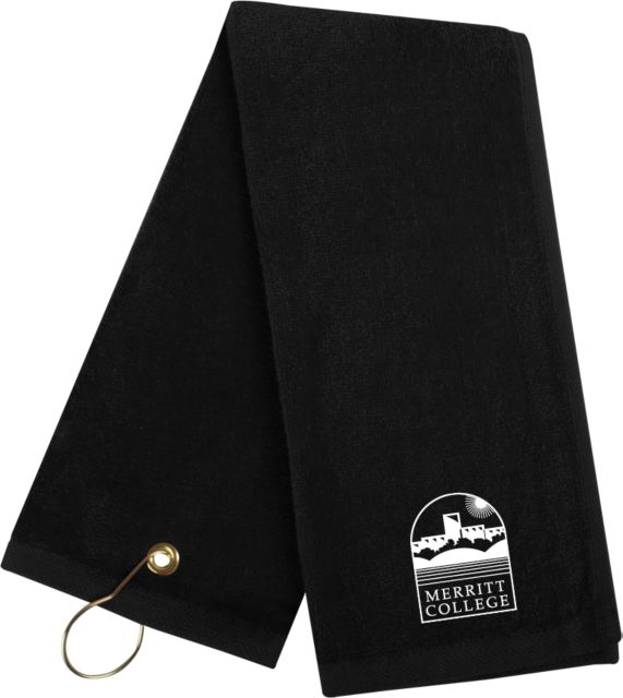 Merritt College Golf Towel Merritt College Primary Mark