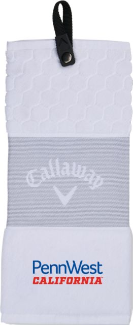 Cal U PA Callaway Trifold Towel PennWest California Wordmark Stacked - ONLINE ONLY