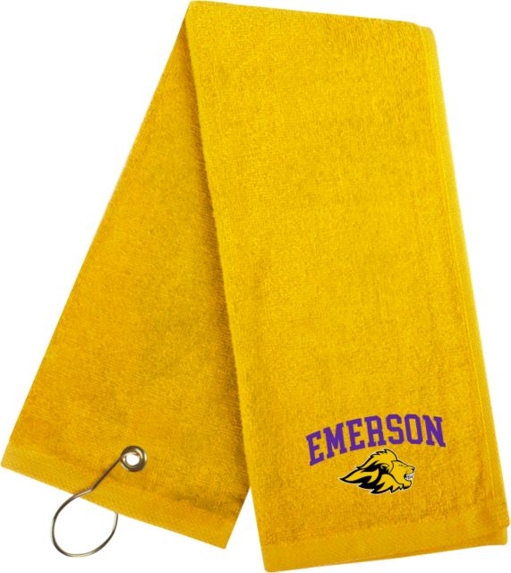 Emerson Golf Towel Emerson Arched w/ Mascot - ONLINE ONLY