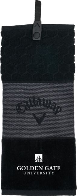 Golden Gate Callaway Trifold Towel Golden Gate University Stacked - ONLINE ONLY
