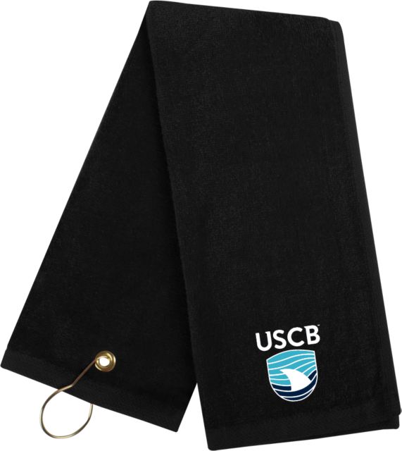South Carolina Beaufort Golf Towel USCB Institutional Word Mark Stacked - ONLINE ONLY