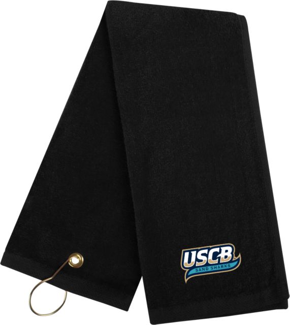 South Carolina Beaufort Golf Towel USCB Sand Sharks Athletics Word Mark - ONLINE ONLY