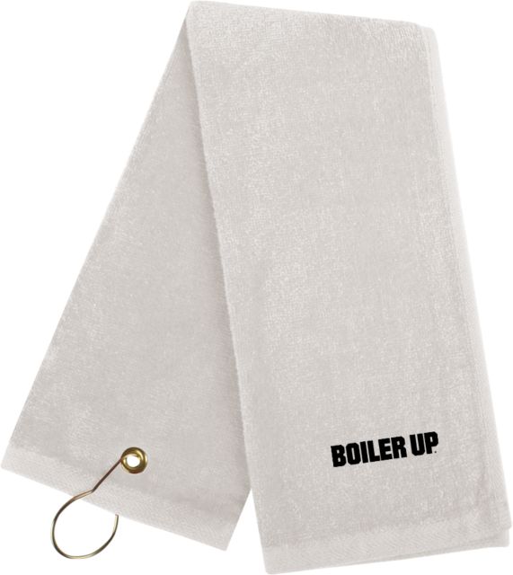 Purdue Golf Towel Boiler Up Athletic Wordmark