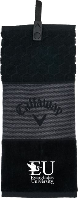 Everglades University Callaway Trifold Towel EU with Egret Everglades UniversityA Vertical Trademark - ONLINE ONLY