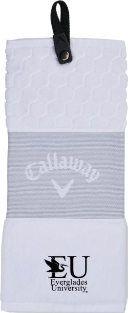 Everglades University Callaway Trifold Towel EU with Egret Everglades UniversityA Vertical Trademark - ONLINE ONLY
