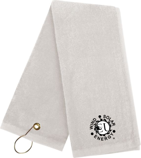 Everglades University Golf Towel Wind Solar EnergyA Trademark - ONLINE ONLY