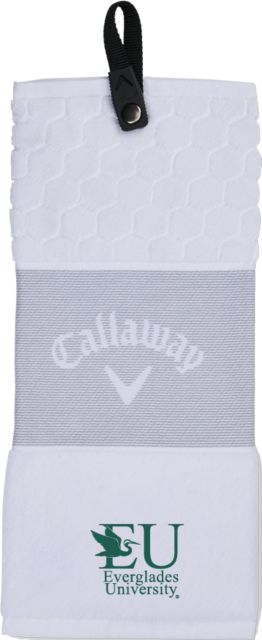 Everglades University Callaway Trifold Towel EU with Egret Everglades UniversityA Vertical Trademark - ONLINE ONLY