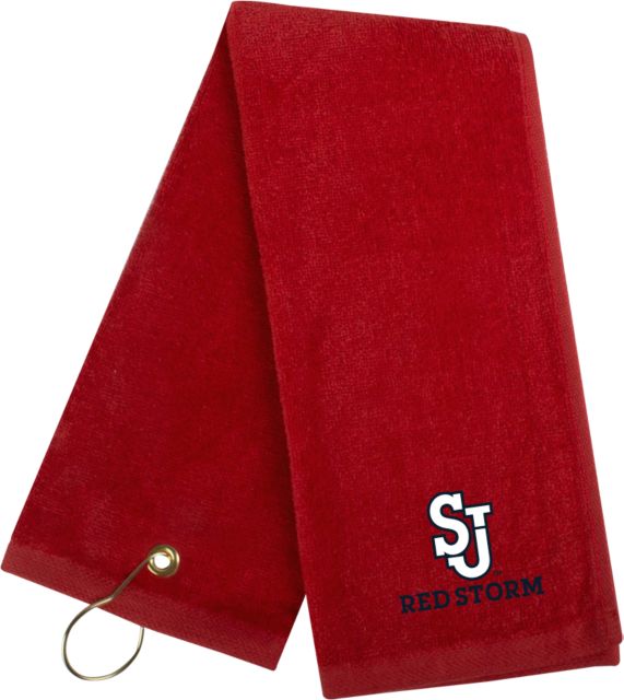 St. Johns Golf Towel SJ Redstorm Stacked - ONLINE ONLY