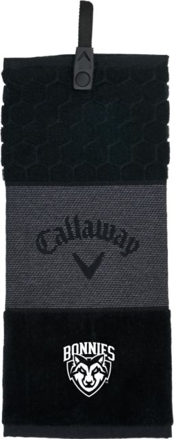 St Bonaventure Callaway Trifold Towel St Bonaventure Primary Mascot Mark - ONLINE ONLY
