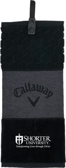 Shorter Univ Callaway Trifold Towel Shorter University Wordmark - ONLINE ONLY