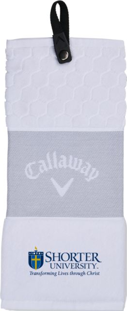 Shorter Univ Callaway Trifold Towel Shorter University Wordmark - ONLINE ONLY