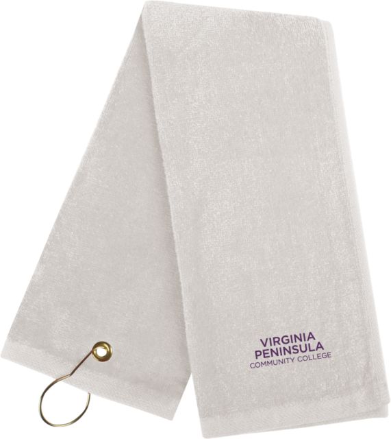 Virginia Peninsula Golf Towel Virginia Peninsula Community College Stacked - ONLINE ONLY