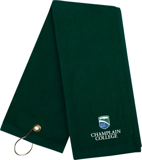 Champlain Golf Towel Champlain College w/ Shield Stacked - ONLINE ONLY