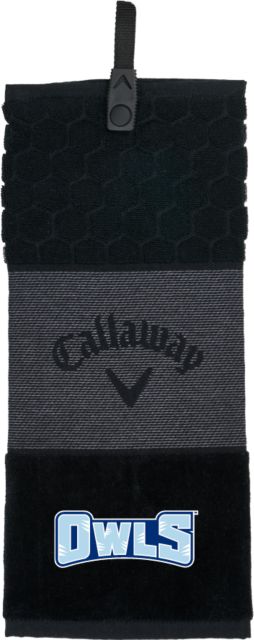 Prince George Callaway Trifold Towel Owls Wordmark - ONLINE ONLY