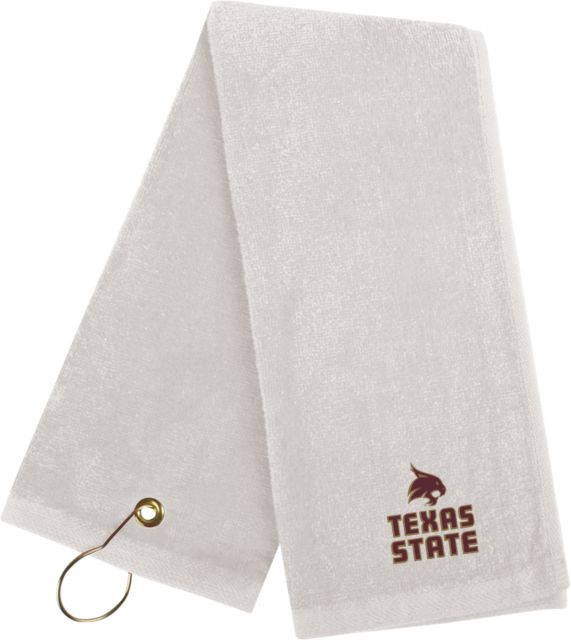 Texas State Golf Towel Texas State Logo Stacked - ONLINE ONLY