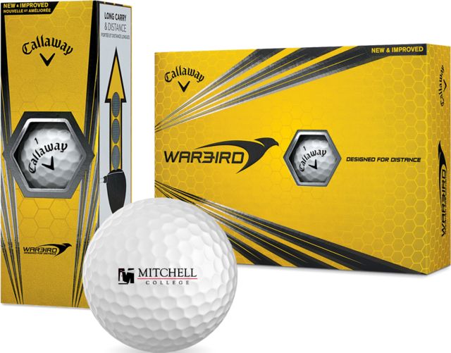 Mitchell College Callaway Warbird Golf Balls 12/pkg Mitchell College Horizontal Logo - ONLINE ONLY