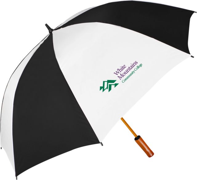 White Mountains 64 Inch Umbrella Mountains Community College Logo - ONLINE ONLY