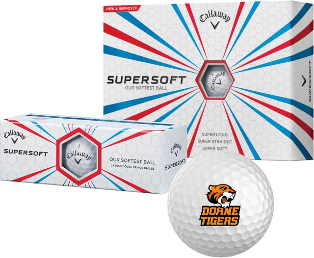 Doane Univ Callaway Supersoft Golf Balls 12/pkg Thomas Doanes Tigers - ONLINE ONLY