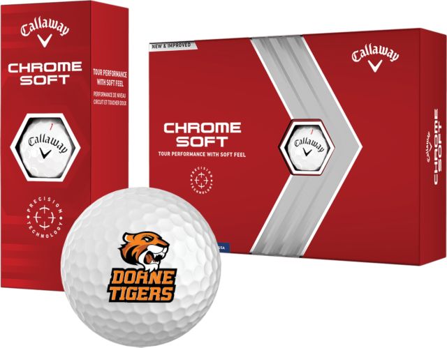Doane Univ Callaway Soft Golf Balls 12/pkg Thomas Doanes Tigers - ONLINE ONLY
