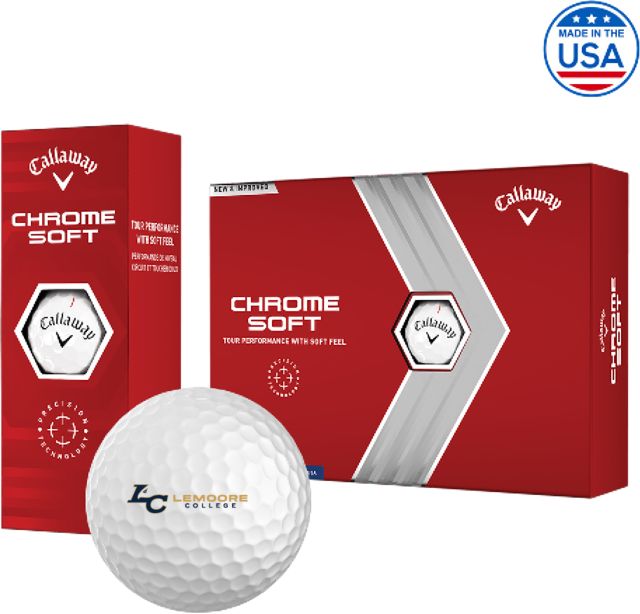 WHC Lemoore Callaway Soft Golf Balls 12/pkg Lemoore College Logo Horizontal - ONLINE ONLY