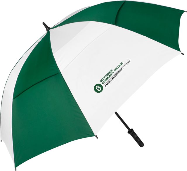 Scottsdale 62 Inch Forest Green/White Umbrella Primary Mark - ONLINE ONLY