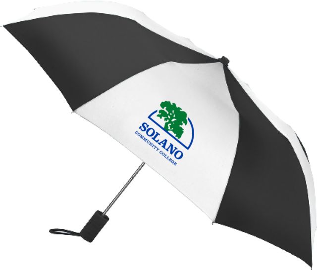 Solano 42 Inch Slim Stick Umbrella Solano Community College Institutional Mark - ONLINE ONLY