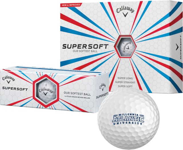Millennia Atlantic Callaway Supersoft Golf Balls 12/pkg Face Mask - ONLINE ONLY