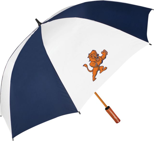 Nassau CC 64 Inch Navy/White Umbrella Lion Mascot - ONLINE ONLY