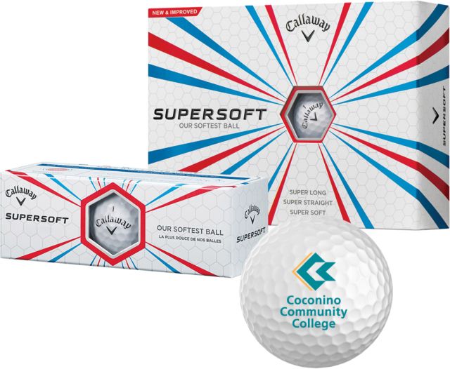 Conconino Callaway Supersoft Golf Balls 12/pkg Coconino Community College - Primary Mark - ONLINE ONLY