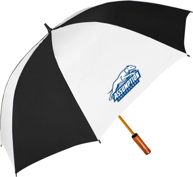 Assumption 64 Inch Umbrella Assumption University Greyhound Logo - ONLINE ONLY