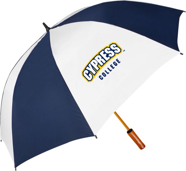 Cypress College 64 Inch Umbrella Cypress - Chargers Wordmark Over College - ONLINE ONLY