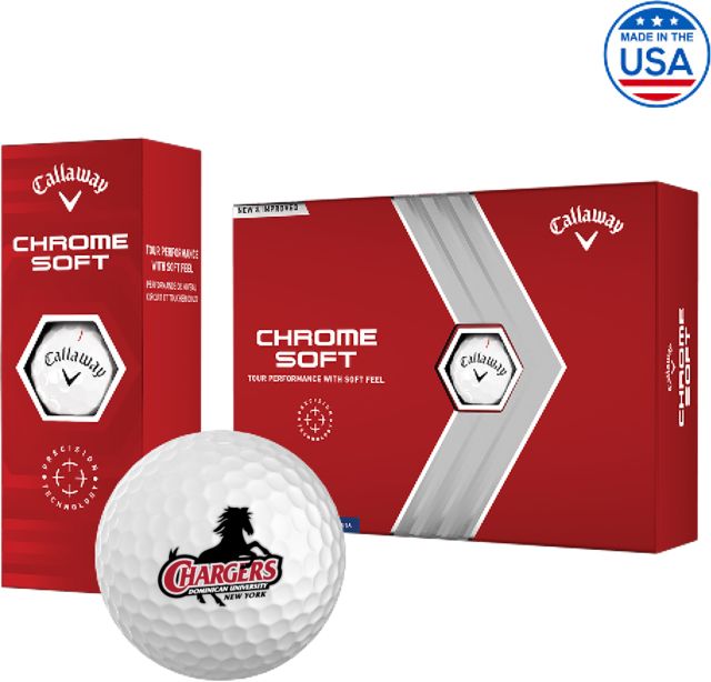 Dominican Callaway Soft Golf Balls 12/pkg Dominica University NY Athletic - ONLINE ONLY