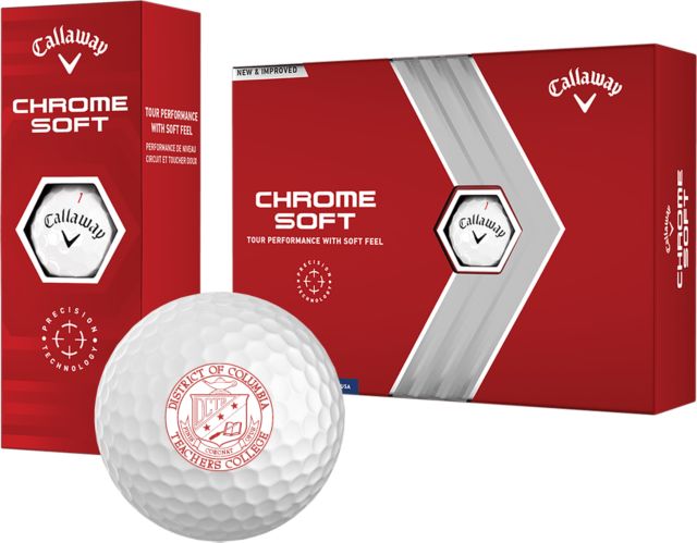 District of Columbia Callaway Soft Golf Balls 12/pkg Teachers College Crest - ONLINE ONLY