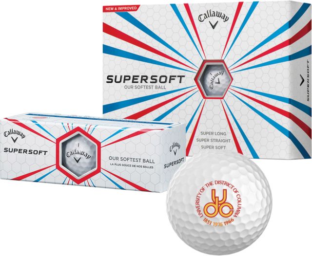 District of Columbia Callaway Supersoft Golf Balls 12/pkg University of the District of Columbia Crest - ONLINE ONLY