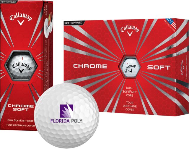 Florida Poly Univ Callaway Chrome Soft Golf Balls 12/pkg Florida Poly - ONLINE ONLY