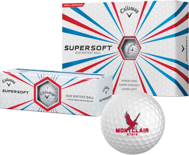 Montclair State Callaway Supersoft Golf Balls 12/pkg Primary Logo - ONLINE ONLY