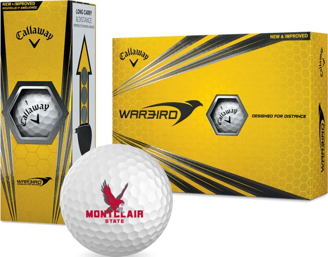 Montclair State Callaway Warbird Golf Balls 12/pkg Primary Logo - ONLINE ONLY