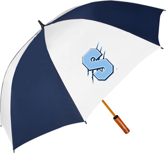 Spelman College 64 Inch Navy/White Umbrella Spelman S with Claw Marks - ONLINE ONLY
