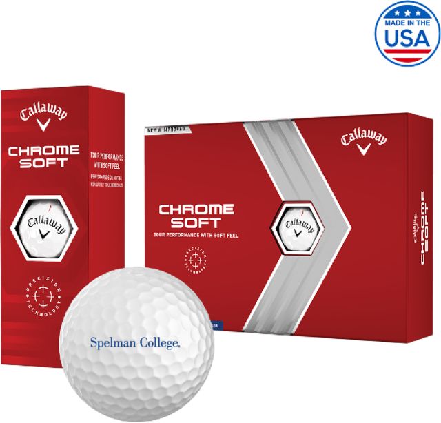Spelman College Callaway Soft Golf Balls 12/pkg Spelman College Institutional Wordmark - ONLINE ONLY