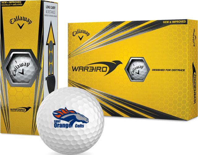 SUNY County CC Callaway Warbird Golf Balls 12/pkg Primary Logo - ONLINE ONLY
