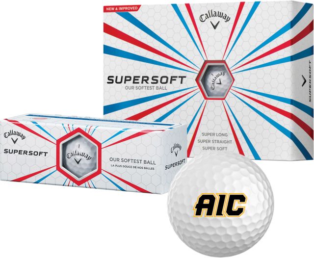 American International Callaway Supersoft Golf Balls 12/pkg AIC Primary Athletic Mark - ONLINE ONLY