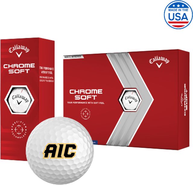 American International Callaway Soft Golf Balls 12/pkg AIC Primary Athletic Mark - ONLINE ONLY