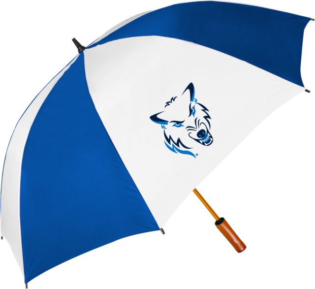 Northwood 64 Inch Umbrella Northwood University Timberwolves Mascot Head - ONLINE ONLY